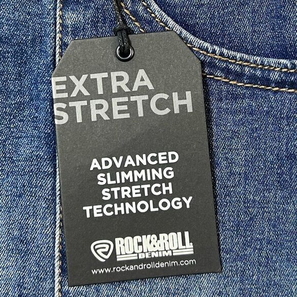 Rock & Roll Denim High Rise Extra Stretch Denim Shorts - Picture 10 of 11